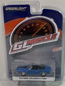 Dodge Challenger R/T Hemi 1970 Azul 1:64 Escala Greenlight 13290B - Imagen 1 de 4