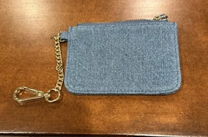NWOT Stoney Clover Lane Blue Denim Key Case/Wallte - Picture 1 of 4