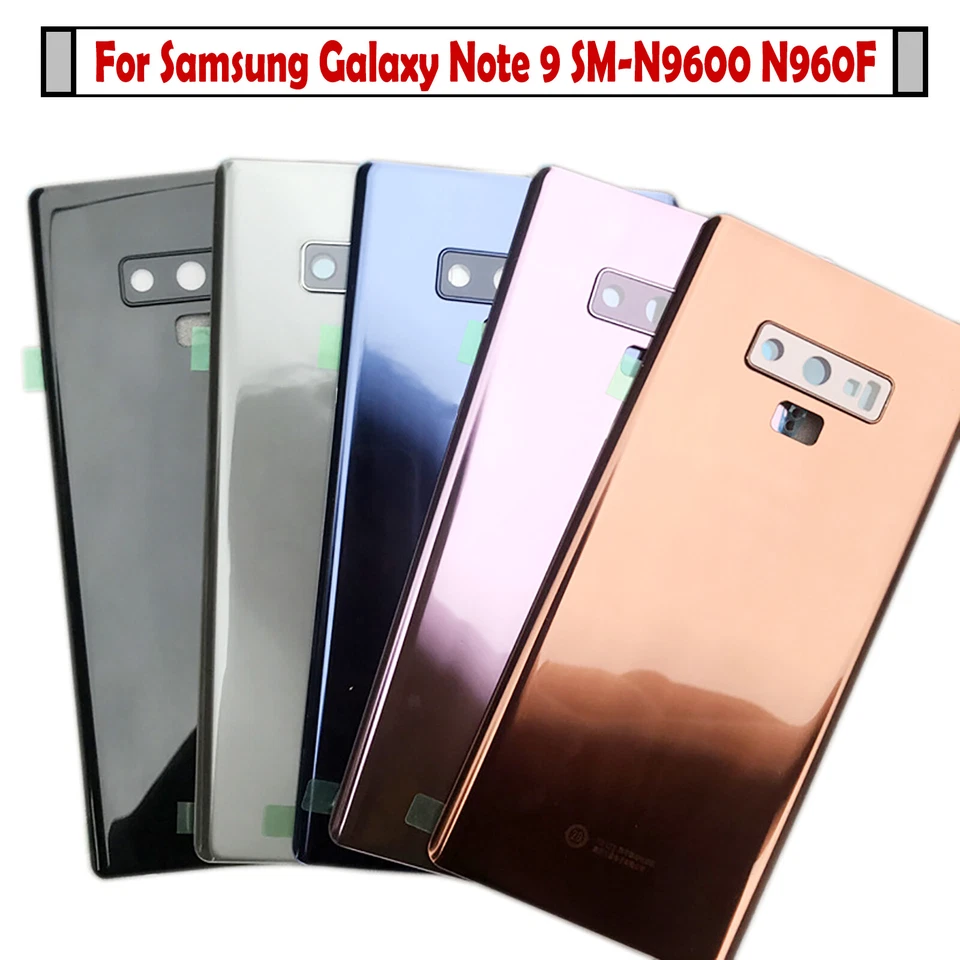 Cubierta trasera de batería de vidrio para Samsung Galaxy Note 9 N9600 SM-N9600 N960F hy Foto 1 de 4