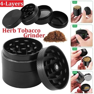 4 Layer Metal Grinder Zinc Alloy Herb Tobacco Smoke Crusher Spice Hand Muller - Picture 1 of 12
