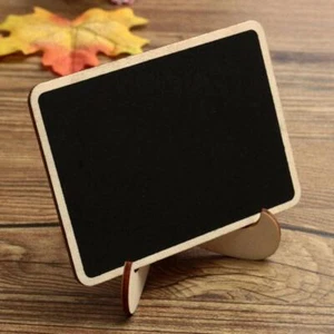 Decoration Rectangular Mini With Stand Blackboard Notice Board Chalkboard - Picture 1 of 14