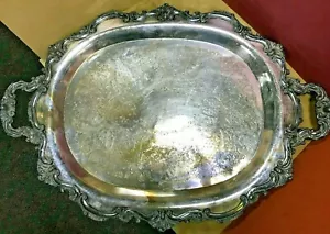 Big party Vintage tray for hors d'oeuvre display 27" - Picture 1 of 4