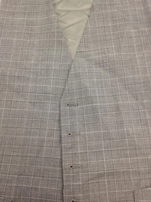 $170 Tommy Hilfiger Men Gray Slim Fit Button Wool Dress Suit Vest Waistcoat 36 S - Image 1 of 3