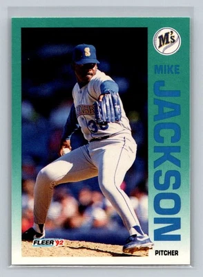 1992 Fleer #282 Mike Jackson Seattle Mariners Baseball Card - Image 1 of 2
