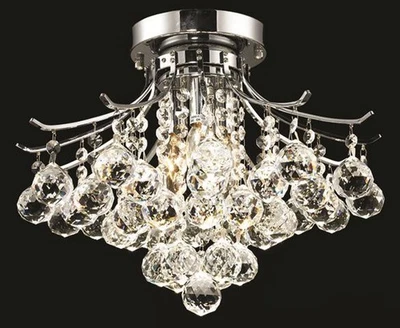 Elegant Lighting V8000F16C/RC Toureg Flush Mount Chrome - Image 1 of 2