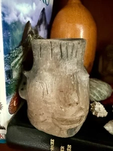 Ancient Arkansas Quapaw Native American Head Effigy 1500’s Indian Pottery - Picture 1 of 20