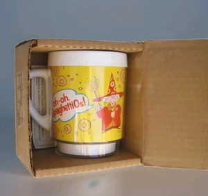 Campbells 70s Vintage Advertising Spaghetti Os Wizard Of OS Mugs Plastic NOS - Picture 1 of 14