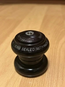 Vintage Early 1990's Chris KING Black 1-1/8" NO LOGO Headset RARE 90s MTB 👑 👀 - Picture 1 of 15
