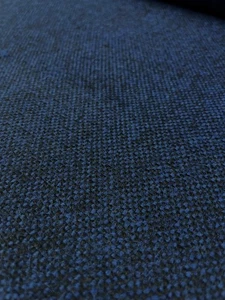 3.875 yd Maharam Beck Inkpad Sapphire Blue Woven Wool Blend Upholstery Fabric - Picture 1 of 6