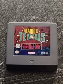 Mario's Tennis (Nintendo Virtual Boy, 1995) Cartridge Only Authentic, Dust Cover