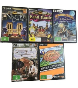 5 x PC Game Bundle, Royal Family, Notre Dame, Birds Town Plus More Hidden Object - Picture 1 of 11