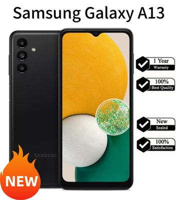 New Samsung Galaxy A13 5G (A136U) - 64GB GSM Unlocked Smartphone - Black USA - Image 1 of 4