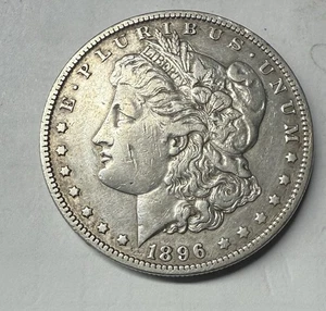 1896-O 90% Silver Morgan Silver Dollar - Picture 1 of 2
