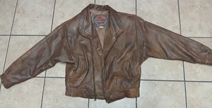 Chaqueta de Cuero Midway De Colección Para Hombre *PEQUEÑA* Hecha por Bombardero Corea Forrada Años 90 Clásica - Imagen 1 de 16