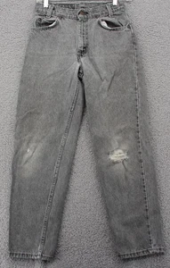 Vintage Levis 550 Student Jeans Men 27 x 28 Faded Gray Made USA 90s Distressed - Picture 1 of 16