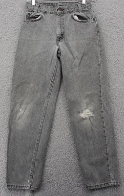 Vintage Levis 550 Student Jeans Men 27 x 28 Faded Gray Made USA 90s Distressed - Image 1 of 4