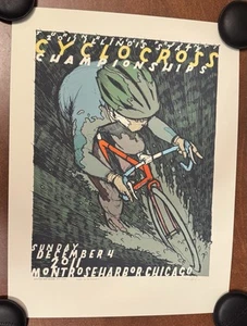 Póster con impresión artística de bicicleta Jay Ryan Cyclocross Championship 2011 S/# 220 RAGBRAI - Imagen 1 de 6