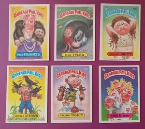 1986 Garbage Pail Kids Lot of 6 Stickers See Photo's (Lot C) - Picture 1 of 2
