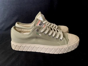 Palladium Palla Ace gray organic canvas classic sneaker-41 (US M8/W9.5) NWOT - Picture 1 of 5