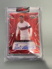 2023 Leaf Vibrance Multi-Sport Auto 1/1 Cristiano Ronaldo Orange Crystals
