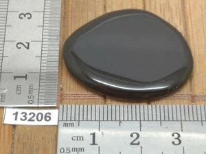 OBSIDIENNE NOIRE pierre plate - Qualité superieure - lithotherapie reiki galet - Picture 1 of 1