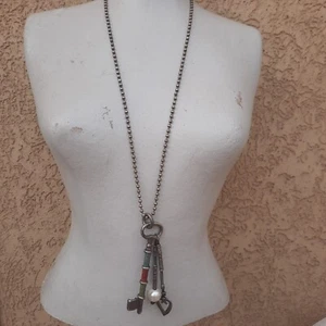 Collar MULTI CADENA uno de 50, De Colección UNO de 50 Hyppy Llave y Medallón Collar Regalo - Imagen 1 de 9