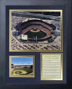 Legends Never Die "Milwaukee Brewers County Stadium Framed Photo Collage, 11 ... - Picture 1 of 1