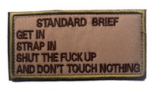 standard brief ARMY MORALE BADGE TACTICAL MILITARY PATCHES PATCH 