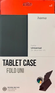 Hama Tablet-Case "Fold Uni" für Tablets 24 – 28 cm (9,5 – 11"), Grau NEU + OVP - Zdjęcie 1 z 3