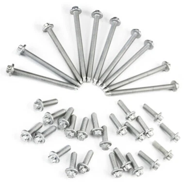 11132210959 Oil Pan Aluminium Screws Bolt Set for Bmw 230i 430i 530i 740i X1 X3 - Image 1 of 4
