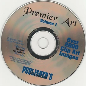 Premier Art Volume 1 by Media Graphics ~ 1994 ~ CD-ROM - Picture 1 of 2