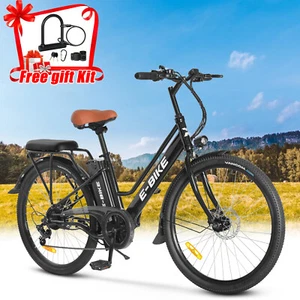 2024 E-Bike 26" Electric Bike for Adults 500W Motor City Bicycle Commuter Ebike - Picture 1 of 14