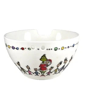 Dr Seuss The Grinch Who Stole Christmas Who-Ville Chopsticks 6” Ceramic Bowl - Picture 1 of 4