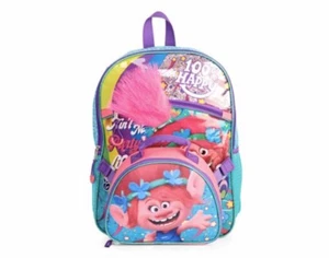 Dreamworks Trolls 100 % Happy Rucksack mit Lunchbox, Schul Bookbag Set - Bild 1 von 7