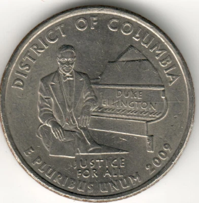 USA - 2009P - Washington ¼ Dollar - District of Columbia - Low Mintage - #6394 - Image 1 of 2
