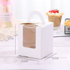 Bakery Pastry Cupcake Boxes Clear Display Window Donut Cake Box With Inner Tray