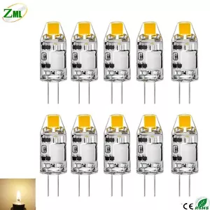 10 × G4 LED Birne COB 3W AC/DC12V Warmweiß Glühlampe warmweiss mini 10mm Lampe - Bild 1 von 6