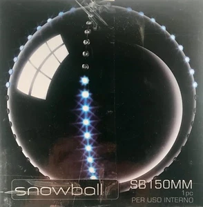 PALLA SILVER LED Ø15 CM DA 76 LED BIANCO FLASH LUCI NATALE SFERA DA APPENDERE - Foto 1 di 2