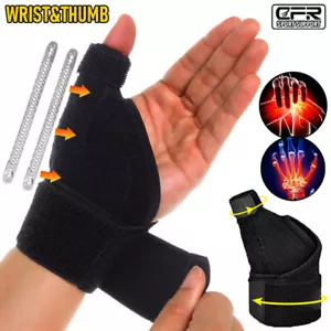 Arthritis Thumb Support Brace Splint for Carpal Tunnel Trigger Thumb Immobilizer - Picture 1 of 12