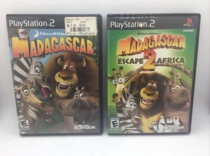 Madagascar 1 & Escape 2 Africa (Sony PlayStation 2 PS2) Two Games lot. Tested - Picture 1 of 3