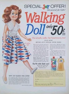 Pubblicità Stampa Bambola Joy Walking Offerta Speciale 1957, Solo 50 Centesimi - Foto 1 di 1