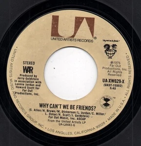 WAR why can't we be friends UNITED ARTISTS RECORDS. - Picture 1 of 2