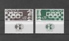 ISRAEL , 1964 , CHESS OLYMPICS  , SET OF 2 STAMPS W/TABS , PERF , MNH