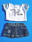 Build A Bear Rock N Roll Outfit With Matching Skirt VGC 