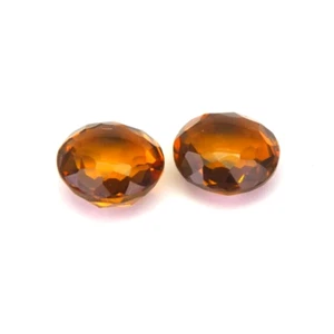 SHOLA Real 7,27 Ct Natural Citrino Miel Amarillo Pareja de Brasil - Imagen 1 de 3
