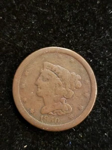 1850 Half Cent. Full denticles. (BL-548) - Picture 1 of 2