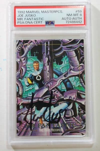 1992 Marvel Masterpieces MR. FANTASTIC FOUR PSA8  AUTOGRAPH HAND SIGN  Joe Jusko - Picture 1 of 3