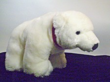 White Polar Bear Princess Plush Soft Marshmallow 13" Stuffed Animal with Tag