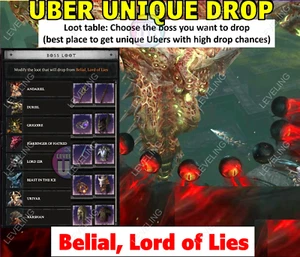 DIABLO 4🔥SEASON 8🔥x50 Runs Belial Boss🔥Modify Reward All Boss+Mythic (T4) - Picture 1 of 2