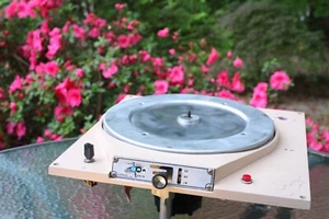 QRK 12C Professional Broadcast Turntable Solid Metal from 1960s - Picture 1 of 12
